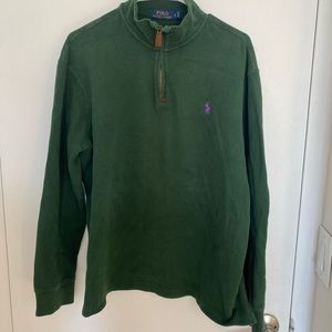 Polo Ralph Lauren Quarter Zip Sweater | size L